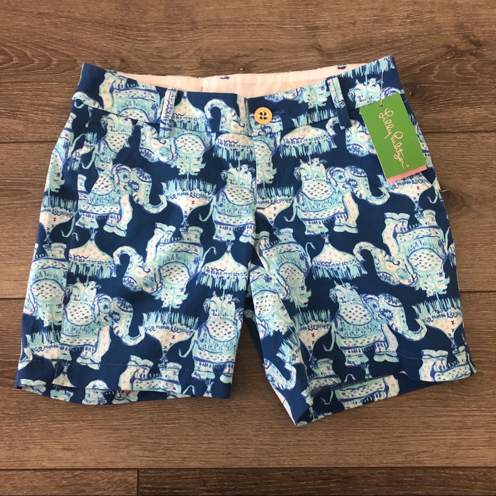 Lilly Pulitzer Jayne Stretch Shorts Indigo